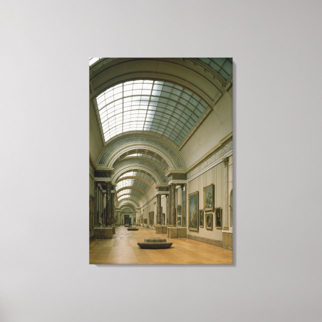Toile Vue intérieure sur la Grande Galerie (Recto)