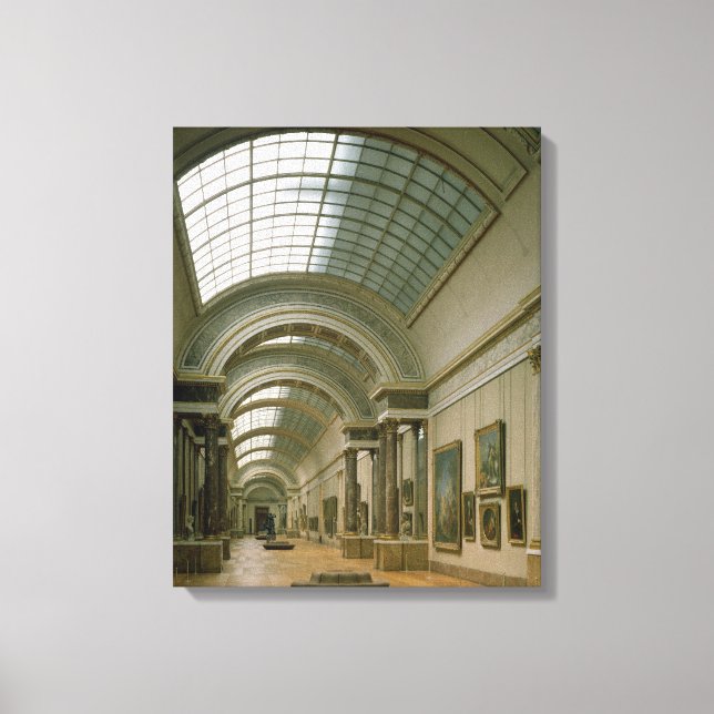 Toile Vue intérieure sur la Grande Galerie (Recto)