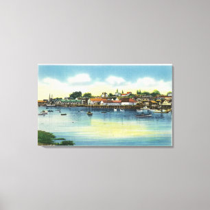Toile Vue le long du bord de mer