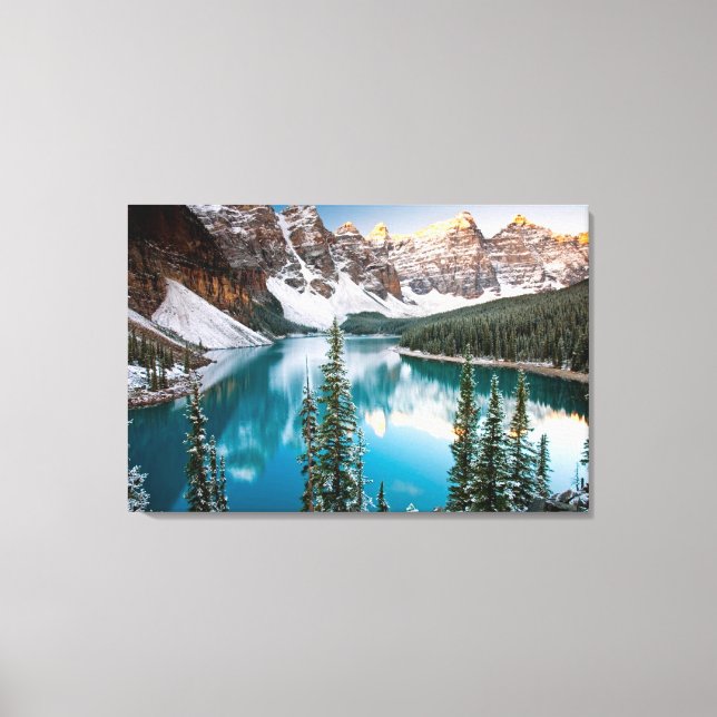Toile Vue majestueuse sur la montagne (Recto)