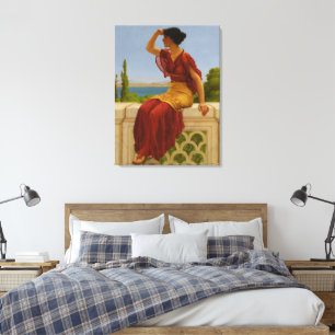 Toile Vue Méditerranéenne Vintage Art Classique