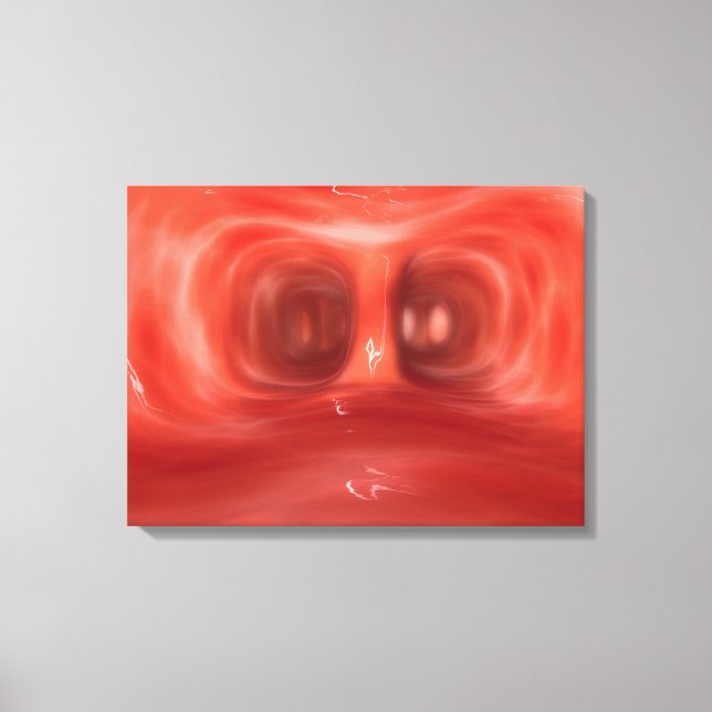 Toile Vue Microscopique Dans Les Poumons Humains (Recto)