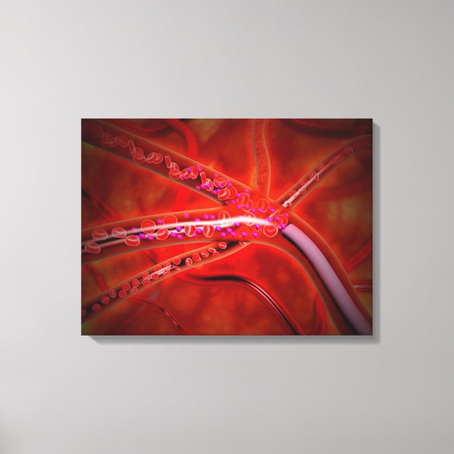 Toile Vue Microscopique De La Médecine Injectée (Recto)