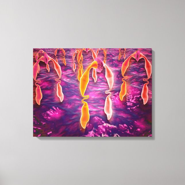 Toile Vue Microscopique De Ligand Reliant À Un Récepteur (Recto)