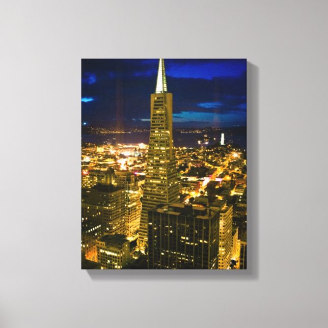 Toile Vue nocturne sur San Francisco. (Recto)