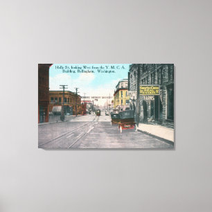 Toile Vue occidentale de Holly Street depuis le YMCA Bld