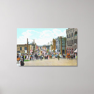 Toile Vue occidentale de rue de houx