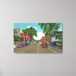 Toile Vue orientale de rue de Genesee