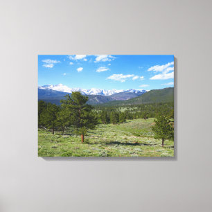 Toile Vue panoramique des montagnes Rocheuses