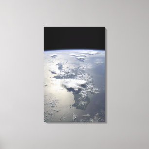 Toile Vue panoramique sur l'île d'Hispaniola