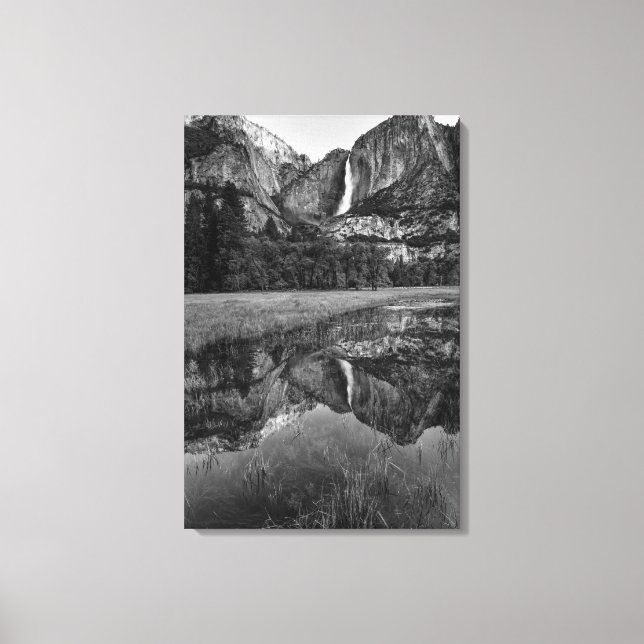 Toile Vue panoramique sur Upper Yosemite Falls (Recto)