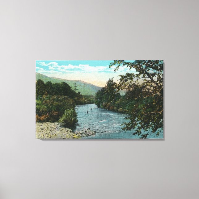 Toile Vue pittoresque de la bonne pêche (Recto)