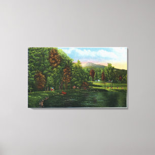 Toile Vue pittoresque sur Shadow Lake et Indian Head