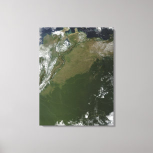 Toile Vue satellite de Colombie orientale