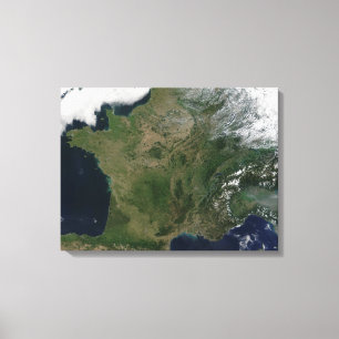 Toile Vue satellite de la France