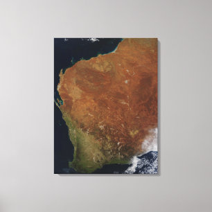 Toile Vue satellite de l'Australie occidentale