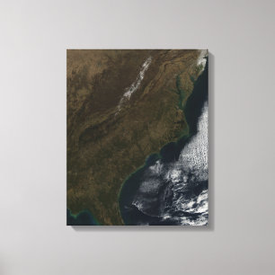 Toile Vue satellite de l'état uni du sud-est