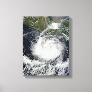 Toile Vue satellite de tempête tropicale Darby