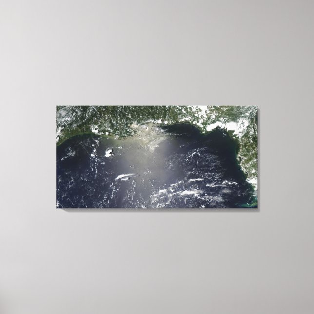Toile Vue satellite des fuites d'huile (Recto)