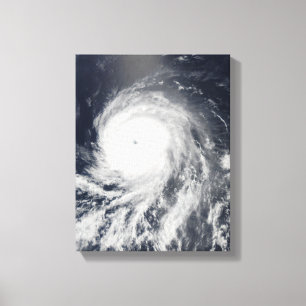Toile Vue satellite d'ouragan Celia