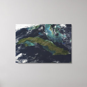Toile Vue satellite du Cuba