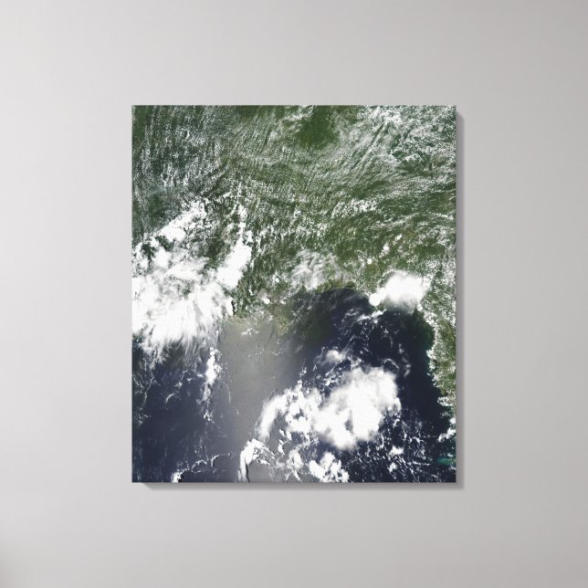 Toile Vue satellite du golfe du Mexique (Recto)