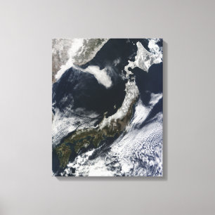 Toile Vue satellite du Japon