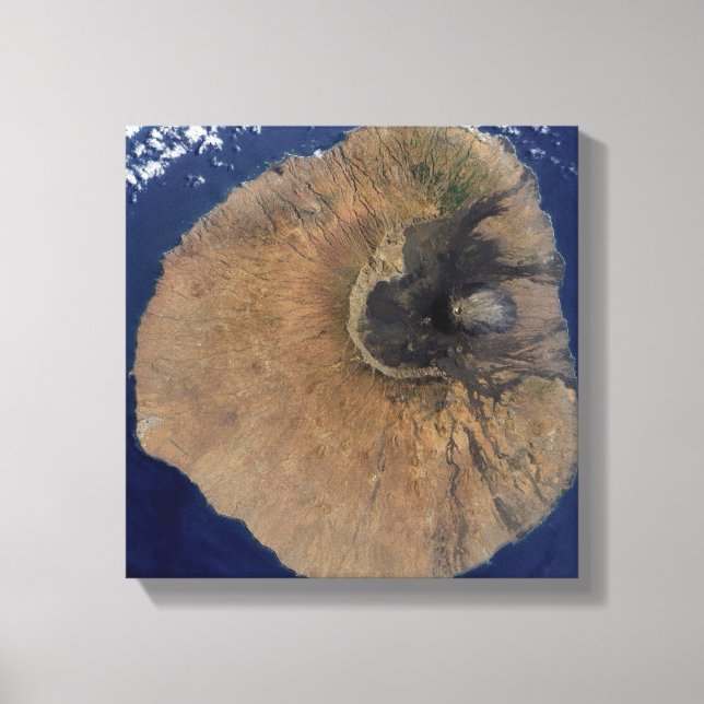 Toile Vue satellite du Mont Fogo (Recto)