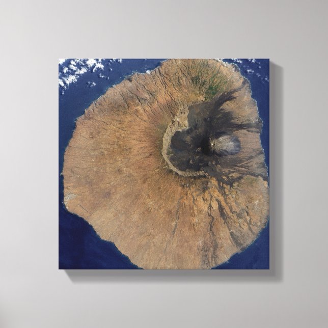 Toile Vue satellite du Mont Fogo (Recto)