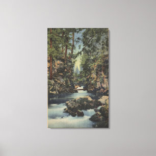 Toile Vue supérieure de rivière escroc, Orégon - gorg