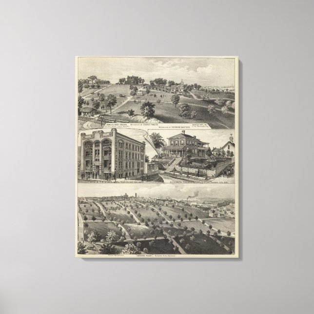 Toile Vue sur Kansas City, Kansas (Recto)