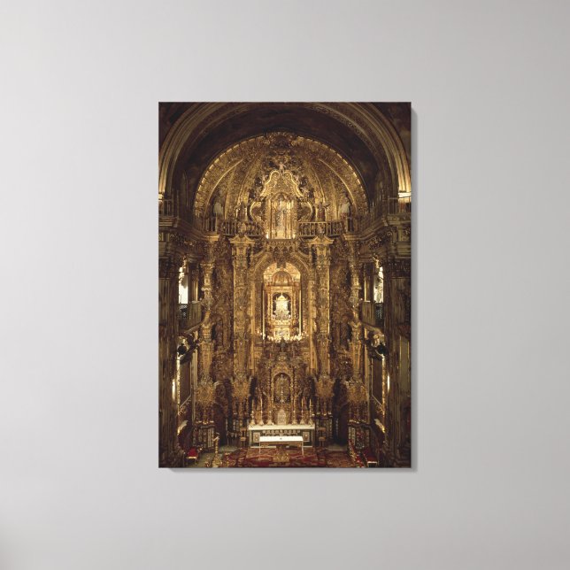Toile Vue sur la chapelle et le haut autel (Recto)