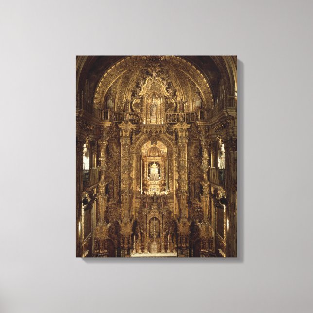Toile Vue sur la chapelle et le haut autel (Recto)