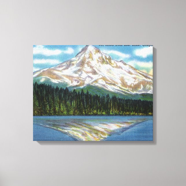 Toile Vue sur la montagne du lac perdu (Recto)
