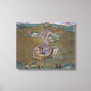 Toile Vue sur la place de Louis le Grand, avec l'une des