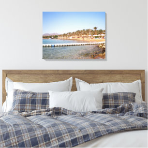 Toile Vue sur la plage de sable Terrazzina