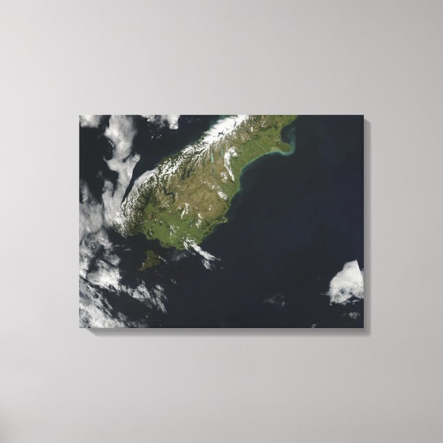 Toile Vue sur la plus grande partie de l'île sud de Nouv (Recto)