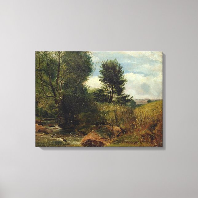 Toile Vue sur la rivière Sid, près de Sidmouth, vers 185 (Recto)
