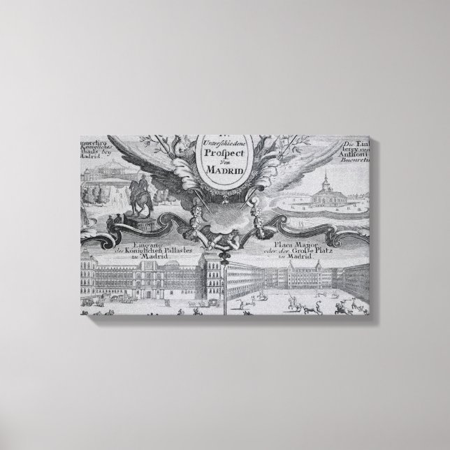 Toile Vue sur la ville de Madrid (Recto)