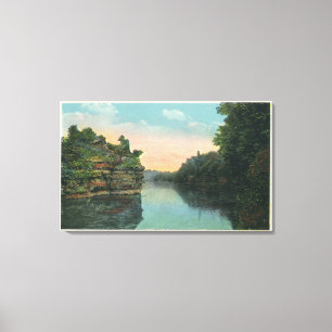 Toile Vue sur le barrage du réservoir Ashokan