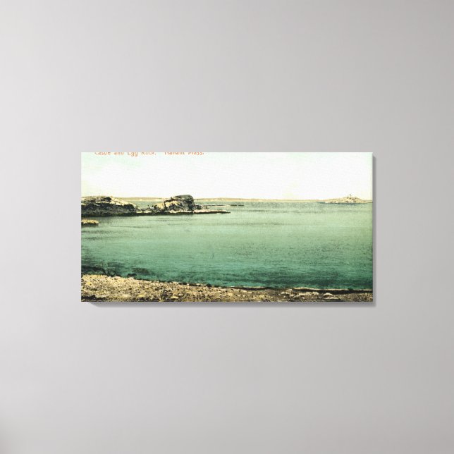 Toile Vue sur le château et le rocher des oeufs (Recto)