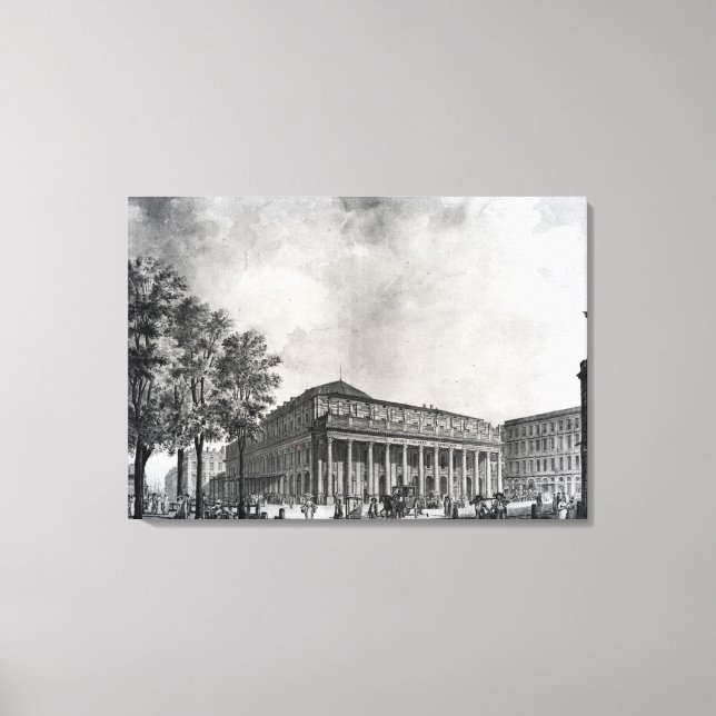 Toile Vue sur le Grand Théâtre, Bordeaux (Recto)