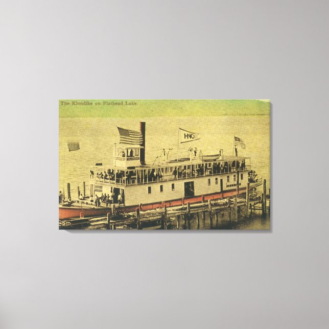 Toile Vue sur le Klondike Riverboat (Recto)