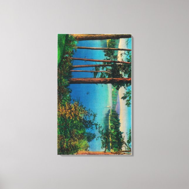 Toile Vue sur le lac ArrowheadLac Arrowhead, CA (Recto)