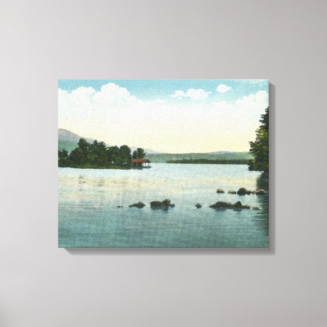 Toile Vue sur le lac des monts Belknap (Recto)