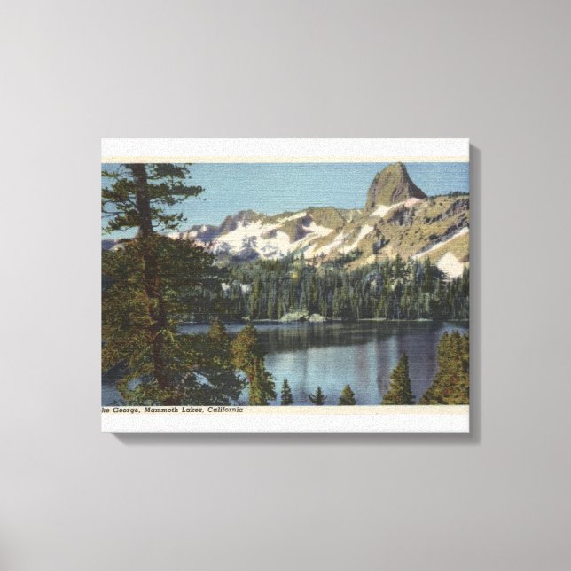 Toile Vue sur le lac George & High Sierra (Recto)