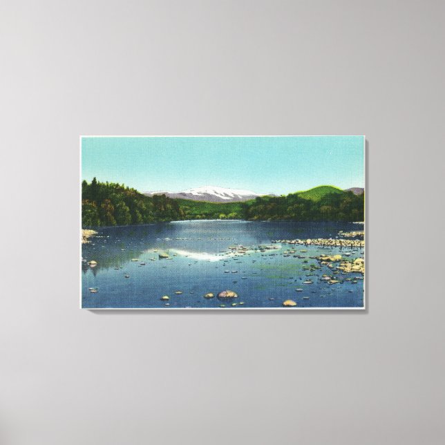 Toile Vue sur le Mont Washington et le Saco (Recto)