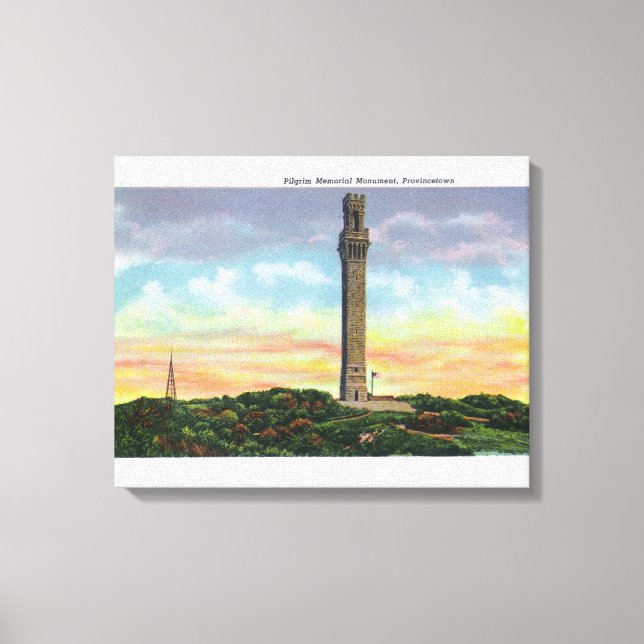 Toile Vue sur le monument commémoratif du pèlerinage de  (Recto)