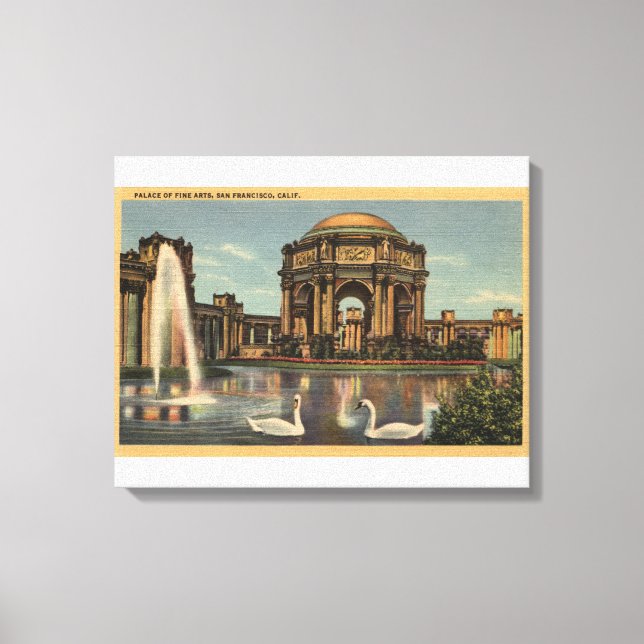 Toile Vue sur le Palais des Beaux-Arts (Recto)