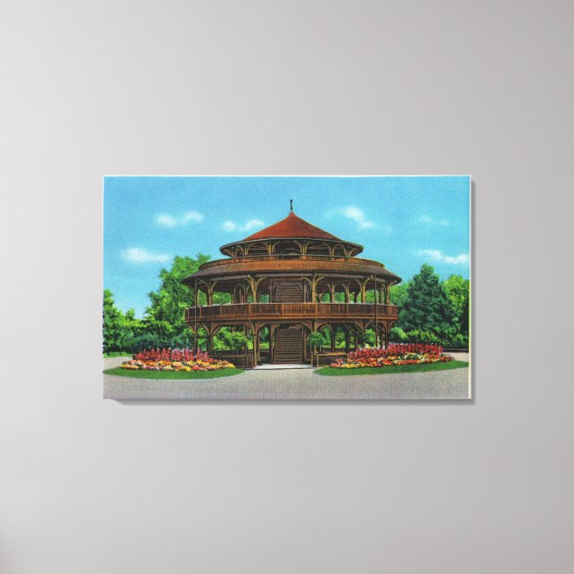 Toile Vue sur le Pavillon Highland Park (Recto)